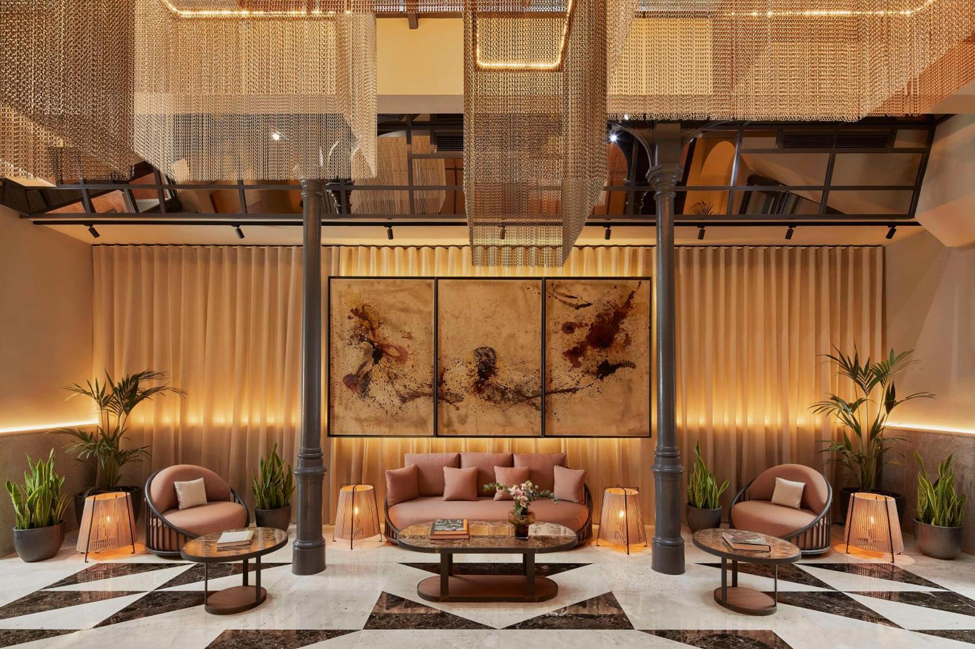Nh Collection Madrid Palacio De Tepa Exteriör bild The lobby of the hotel